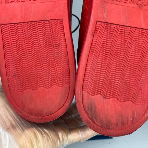 Balenciaga Arena High Creased Leather Red - Picture 11 of 16
